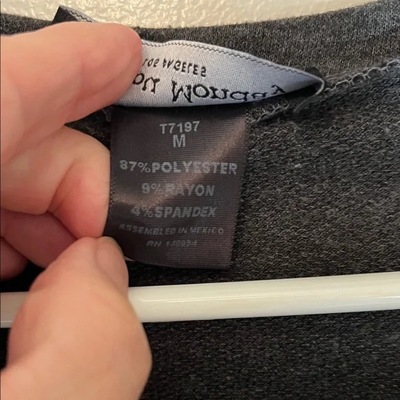 See You Monday Black Distressed Sweatshirt Medium - Picture 3 of 6